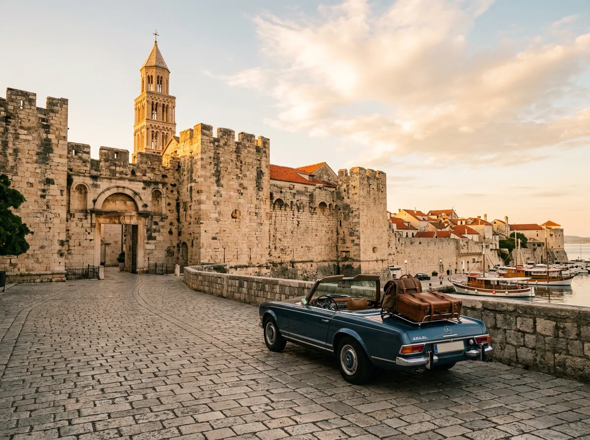 Дворец Диоклетиана в Сплите — стартовая точка для road trip по побережью