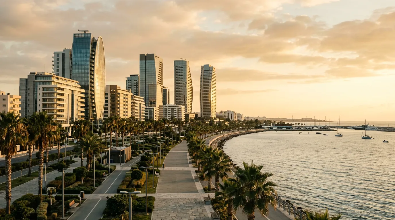 Набережная Молос в Лимассоле — деловой центр Кипра