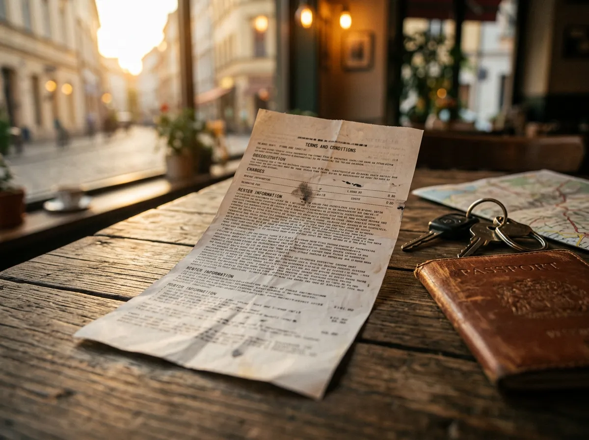 Чек из прокатной конторы — все пункты мелким шрифтом