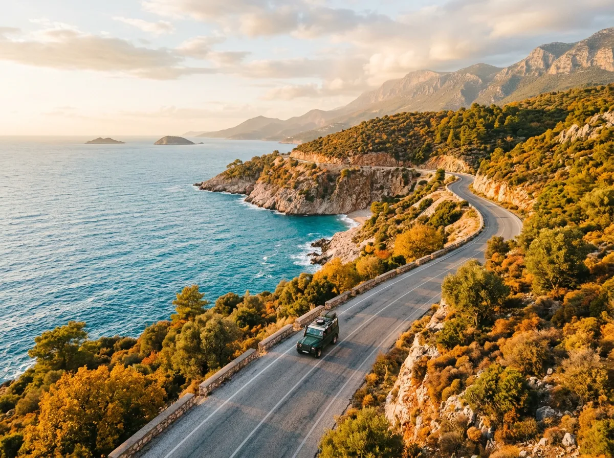 Прибрежная дорога в Турции осенью — золотое время для автопутешествий